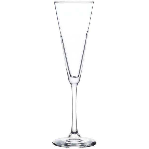 Tapered Glass Champagne Flutes, 6.25 oz.