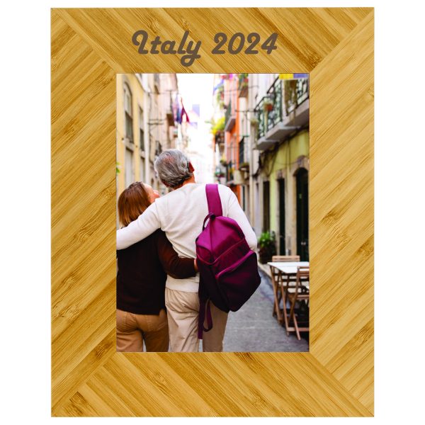 BAMBOO PICTURE FRAME 5X7. Engraving included. Some exceptions may apply.