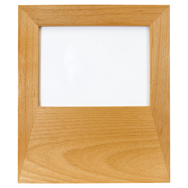 GENUINE RED ALDER PICTURE FRAME 5X7. Engraving included. Some exceptions may apply. - Image 2