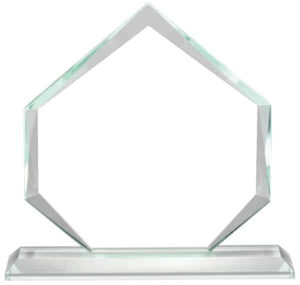 PREMIUM GLASS APEX AWARD. Engraving included. Some exceptions may apply.
