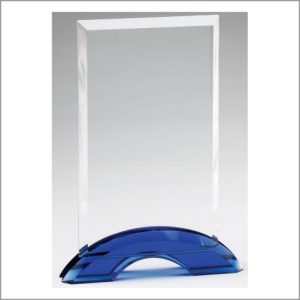 RECTANGLE BLUE DOUBLE ARCH. Engraving included. Some exceptions may apply.