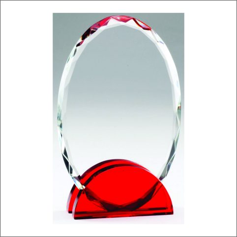 OVAL RED DOUBLE ARC. Engraving included. Some exceptions may apply.