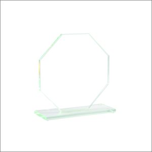 GLASS OCTAGON AWARD. Engraving included. Some exceptions may apply.